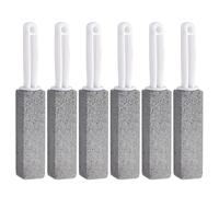 6 Pièces Pumice Stone, Brosse de Nettoyage Pierre Ponce avec Poignée Cleaning Block Toilet Pumice Stone Cleaning Stick Bowl Ring Cleaner Removes Dirt Cleaning Block WC pour Salle de Bain, Toilettes