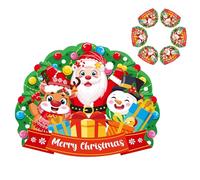 6 Pièces PVC Napperons de Noël, Mignon Napperons Renne Bonhomme de Neige, Plastique Résistant à La Chaleur Lavables, Cuisine Table Party Dîner de Noël Décoration