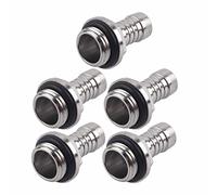 6 pièces raccords de tuyau barbelé, connecteur barbelé à filetage G1/4 PC refroidissement par eau raccord à deux touches tube à deux touches pour système de refroidissement par eau (je mange)