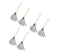 6 Pièces Râteau à Huîtres 5 Dents, Structure Robuste | Outil de Plage Portable, Ne Se Déforme Pas Facilement, pour Coquillages et Sorties Côtières