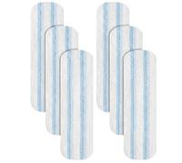 6 Pièces Recharge pour Vileda H2Pro Serpillière Plate, Housses Microfibre Lavables Balai Plat pour Vileda H2Pro, Tampons Rechange pour Tous Sols Durs, 40,5 x 11 cm
