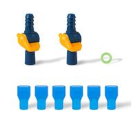 6 Pièces Remplacement de Valve de Morsure pour Camelbak, Embout Ensemble avec 2 Connecteurs de Tuyau de Passage et Joint Torique pour Camelbak Vessie d'Hydratation Sac à Dos Réservoir d'eau