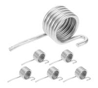 6 Pièces Ressort de Rechange, Mécanisme de Pression | Acier Inoxydable Argenté, Structure à Ressort, Usage Domestique et Commercial, Compatibilité