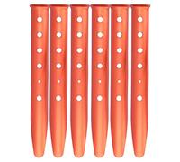 6 PIÈCES Robustes Piquets de Tente de Sable de Neige, Piquets de Tente en Forme de U Clou de Plage en Alliage d'Aluminium Clous de Piquets d'Auvent de 12,2 Pouces pour Camping