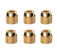 6 pièces robustes pour imprimante 3D : Roue d'extrusion en laiton à 26 dents pour imprimantes CR-10 et CR-10S