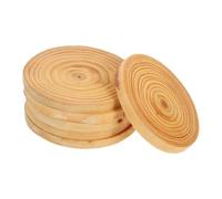 6 Pièces Rondelles de Bois Rondes Non Finies, 11 CM | Bois Beige, Surface Lisse à Graver, Décor Rustique pour Maison et Table Basse