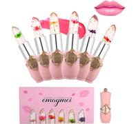 6 Pièces Rouge À Lèvres Fleurs Transparent Jelly Lipstick Flower Rouge Levres Magique Change De Couleur Baume À Lèvres Magique Longue Tenue Cadeau Pour Femme Filles(6 Pièces)