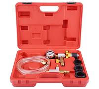 6 pièces rouge purgeur de frein automatique pompe à vide testeur de vide Kit d'outils de purge de frein, outils de purge du système de freinage, montage universel