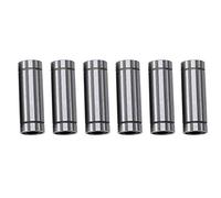 6 pièces Roulements à Billes Linéaires LM8LUU, Bague de Roulement à Billes de Mouvement Linéaire 8mm pour Pièces de Tige de CNC d'imprimante 3D
