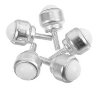 6 Pièces Roulette Meuble à Billes Réglable en Nylon Tige Filetée | Mobilité Instantanée, Mouvement Fluide, Stabilité Renforcée, pour Équipement et Mobilier, Finition Argenté