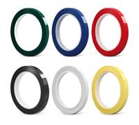 6 Pièces Ruban Adhésif pour Tableau Blanc,5mmx66m,Diagramme Graphique Ruban à Grille,Assortiment 6 Couleurs,Gridding Tape,PET,Marquage Tableau Blanc de Auto-Adhésif,pour Marquage Artistique,Artisanat