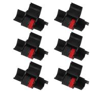 6 Pièces Ruban Encreur IR40T Noir Rouge, Ruban de Remplacement pour Calculatrices, Imprimantes de Caisse et Machines à Calculer, Compatible avec Canon Casio Sharp Citizen Epson Sanyo et Autres Modèles