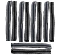 6 Pièces Ruban Thermocollant, Tissu Noir, sans Couture | Souple et Confortable Peau, pour Tailleur, Boutique de Vêtements, Pantalon et Pantalon de Travail