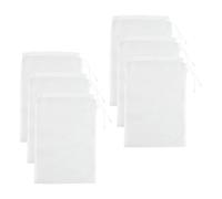 6 Pièces Sac a Lait Vegetal Nylon, Filtre Alimentaire Maille Fine Lait Végétal, Nylon Sacs Filtrants, Etamine Alimentaire Filtre Jus de Fruit, Sac Vegetaux Cheesecloth pour Filtrer Jus de Noix Thé