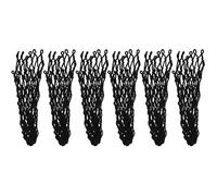 6 Pièces Sac de Filet pour Table de Billard avec Filet (Noir)