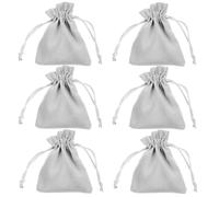 6 Pièces Sachet à Cordon en Flanelle pour Bijoux | Présente Vos Petits Objets Style, Tissu Résistant, Look Festif, Mariage et Présents