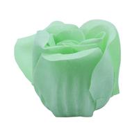 6 Pièces Savon De Bain Parfumé Vert Pétale De Rose Dans La Boîte De Type Coeur