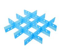 6 Pièces Séparateur de Bac de Rangement Réglable en Plastique Bleu | Panneaux Modulables, Installation Rapide et Retrait Facile, pour Atelier, Usine et Organisation des Stocks