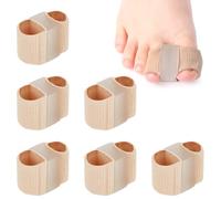6 Pièces Séparateurs d'Orteils, Correction de l'hallux Valgus, Correcteurs D'orteils en Gel avec 2 Boucles, pour Hommes et Femmes