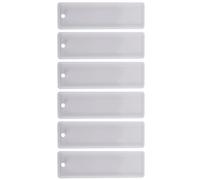 6 Pièces Séries / Ensembles 3.7 Pouces Rectangle Silicone Marque-Page Moule Bricolage Marque-Page Moule Faisant Résine Époxy Artisanat Moule Transparent