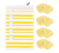 6 Pièces Serpillières Chiffons pour Karcher SC2/SC3/SC4/SC5 Microfibre | Lingette Chiffon de Nettoyage Rechange Aspirateur Accessoires avce 4 Bonnettes pour Nettoyeur Vapeur
