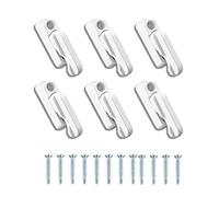 6 Pièces Serrures de Sécurité pour Portes et Fenêtres, Marteaux de Fenêtre en Alliage D'aluminium, Serrures de Sécurité pour Portes et Fenêtres