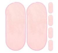 6 Pièces Serviette pour Sécher le Visage Portable en Coral Fleece | Lot Réutilisable, Toucher Ultrasouple et Léger, Format Compact pour Gym et Voyage