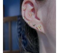 6 pièces Set De Boucles D'oreilles Très Éthéré Design Papillon Minimaliste Avec Design Unique , Adapté Pour Tous Les Jours Porter Taille UniqueAlliage de zinc