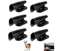 6 Pièces Sifflets Ultrasoniques pour Voiture, Dispositif de Sécurité Anti-Animal, Protection Ultrason Cerf Lièvre, Sifflets de Cerf Avertissement, Protection et Avertissement de Animaux pour Voiture