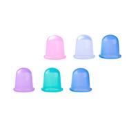 6 pièces Silicone ventouses/famille ventouses thérapie ensemble/soins de la peau masseur pour visage/Silicone Anti Cellulite tasse vide ventouse Massage tasses/visage corps Massage ventouses