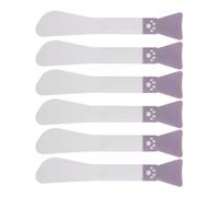6 Pièces Spatule Applicatrice de Masque Facial Double Tête | Outil Réutilisable, Répartition Uniforme et Retrait Facile, Usage Skincare Femme, Design Plastique