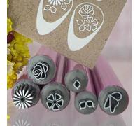 6 Pièces Stamping Nail Art Tampon Ongle Tampon Ongle Nail Art Decoration Ongles Nail Art Kit French Manucure Kit Nail Art Outils Ongles (kit nail art)