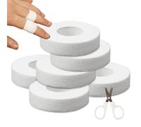 6 Pièces Strap Sport Autoadhésif, 1,5cm×10m Tape Strap Doigt Résistant à L'eau, Bande Strapping Adhésif Portable, Bandes pour Immobilisation Médicale pour L'escalade Hockey Handball