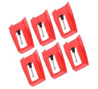6 Pièces Stylet pour Tourne-Disque de Accessoire Phonographe Rétro | Pointe de Lecture pour Platine Vinyle, Plastique et Aluminium, Qualité Audio Améliorée, Usage Simple