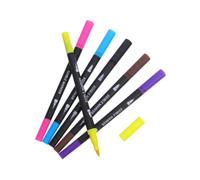 6 Pièces Stylo à Décorer la Pâtisserie Double Face 0, 4mm et 1-4 | Feutres Alimentaires Comestibles, Plastique, Séchage Rapide, pour Cupcakes et Pâtisseries, Usage Familial