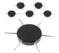 6 Pièces Stylo à Points pour Ongles Rotatif en Acier Inoxydable | Pointe Précise, Guide Métallique et Disque Tournant, Placement, Motifs Vernis Gel, Débutants