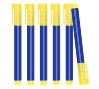 6 Pièces Stylo Faux Billets, Stylo Vérificateur de Billets, Détecteur de Contrefaçons, Stylo Testeur de Billets pour Euro, Dollar US, Livre Sterling, Yen et Won