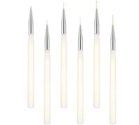 6 Pièces Stylos pour Dessiner les Ongles, Pinceaux de Manucure | Capuchon, Portables et Confortables en Main, pour Décor D’ongles, Trait Fin, Usage Salon