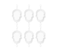 6 Pièces Sublimation Wind Spinner Blanks 3d Wind Spinners Hanging Wind Spinners Pour La Décoration De Jardin Extérieur C-8 Pouces