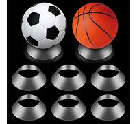 6 Pièces Support d'Affichage de Balle de Souvenirs Piédestal Boule Support de Présentoir de Balle Support de Ballon de Football pour Basketball Football Volley-Ball (Transparent)