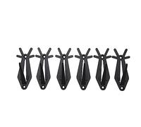 6 Pièces Support de Crâne Cintres Intérieur Extérieur Cintres Bois Style Cerf Support Trophée Support Mural Crâne Crochet Suspendu pour Kits d'artisanat Décoratifs Griffes de