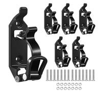 6 Pièces Support de Pelle pour Galerie de Toit,Supports de Pelle pour Barres de Toit,Pinces de Toit en Métal et Caoutchouc avec 14 Vis et 14 écrous,pour Porte-Bagages de Camion, Bateau et Outils