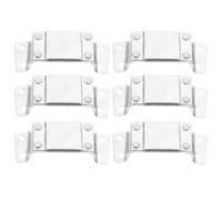 6 Pièces Support Lampe Frontale Casque en Alliage D’Aluminium | Installation Outil, Léger et Antidérapant, Compatible Plupart des Casques et Lampes