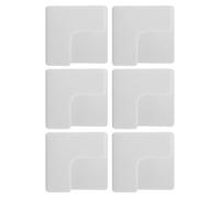 6 Pièces Support Mural pour Balance Corporelle, Plastique Blanc | Fixation Murale sans Percer, Gain de Place au Sol, Usage Dortoir et Studio, Finition Moderne