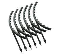 6 Pièces Support pour Plantes Grimpantes DIY Noir en Plastique | Fleurs et Plantes, Usage Intérieur ou Extérieur, Structure Décorative, Maintien Droit des Tiges