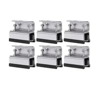 6 Pièces Supports de Galerie de Toit Kit de Montage Universel Fixations pour Barres en Acier Inoxydable Résistant à La Rouille Adapté pour Le, Ensemble de 6 Pièces à Trou Unique