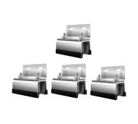 6 Pièces Supports de Galerie de Toit Kit de Montage Universel Fixations pour Barres en Acier Inoxydable Résistant à La Rouille Adapté pour Le, Ensemble de 4 Pièces à Double Trou