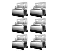 6 Pièces Supports de Galerie de Toit Kit de Montage Universel Fixations pour Barres en Acier Inoxydable Résistant à La Rouille Adapté pour Le, Ensemble de 6 Pièces à Double Trou