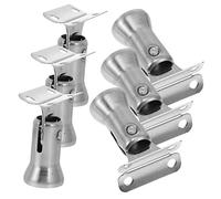6 Pièces Supports De Main Courante En Acier Inoxydable Pour Escalier, Facile À Installer, Pour Intérieur Et Extérieur