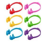 6 Pièces Supports de Téléphone Pouce Levé, Pouce Haut Support de Téléphone Portable, Support de Tablette en Silicone Flexible Réglable Universel pour Smartphone de Bureau